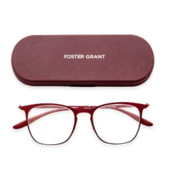 Liam Super Flat Blue Light Glasses -Luxe Glasses Shop FG BL Liam Case Red 73455.1672996982