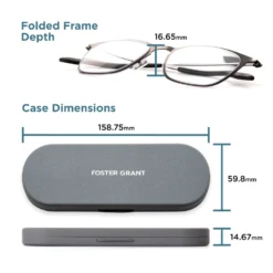 Liam Super Flat Blue Light Glasses -Luxe Glasses Shop LiamGUNDiagram 81728.1672996947