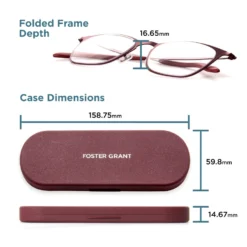 Liam Super Flat Blue Light Glasses -Luxe Glasses Shop LiamREDDiagram 81370.1672996969